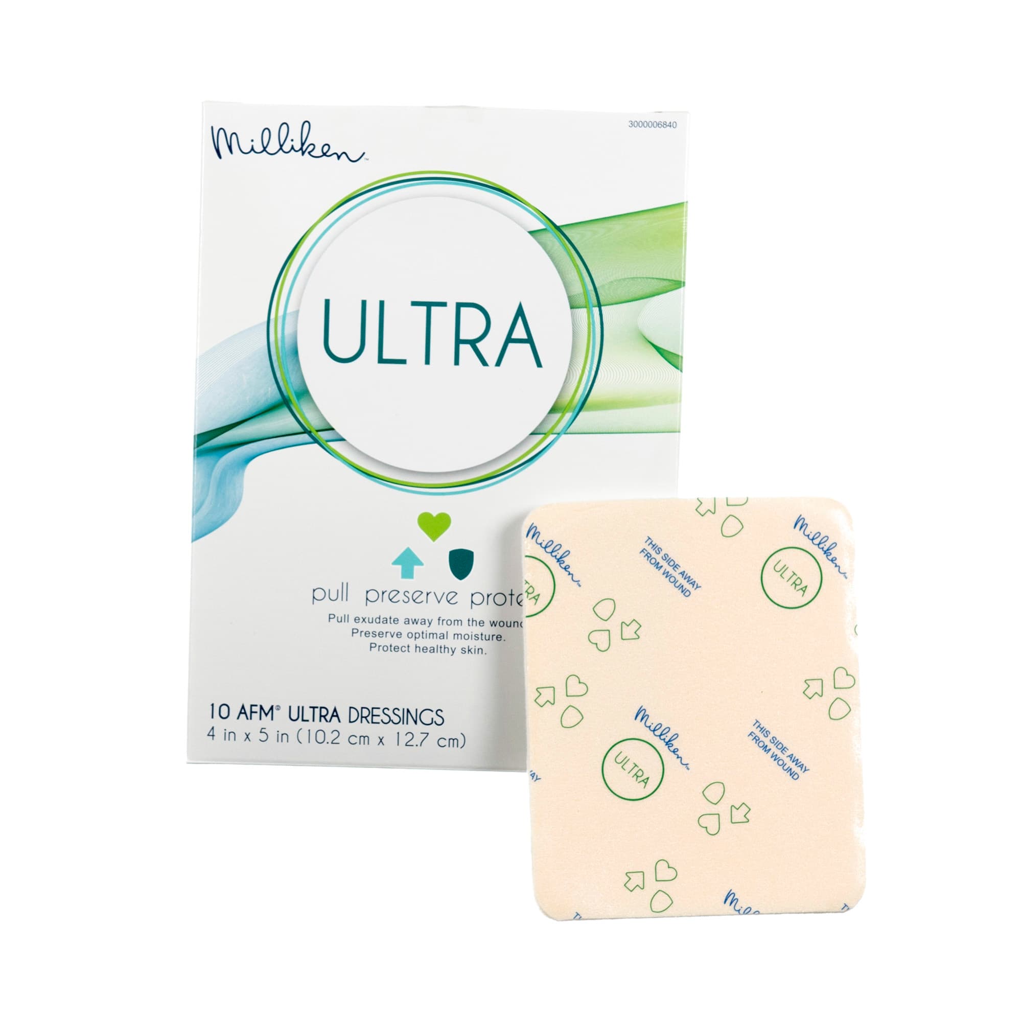 Milliken ULTRA Foam Dressing 4" x 5" - Box of 10 - Image 1