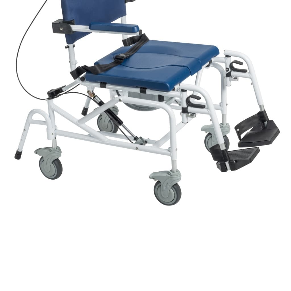 Drive Medical Tilting Aluminum Rehab Shower Chair Commode - Image 4