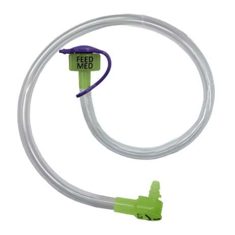 MiniACE Right Angle Single ENFit Irrigation Set with Cap - Image 1