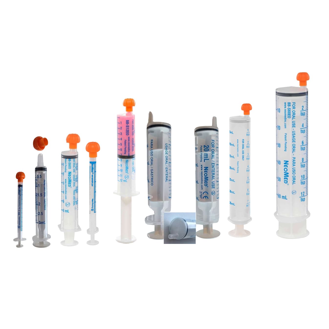 NeoMed Oral Medication Syringe, Clear Barrel - Image 1