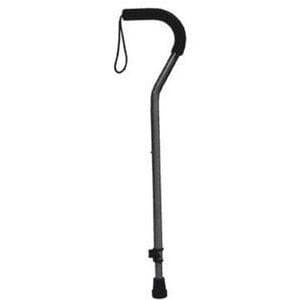 Drive Offset Aluminum Cane with Tab-Loc Silencer, Black