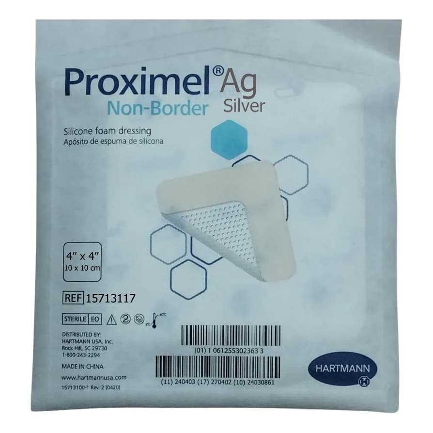 Proximel Ag Silver Silicone Foam Dressing Without Border - Image 2