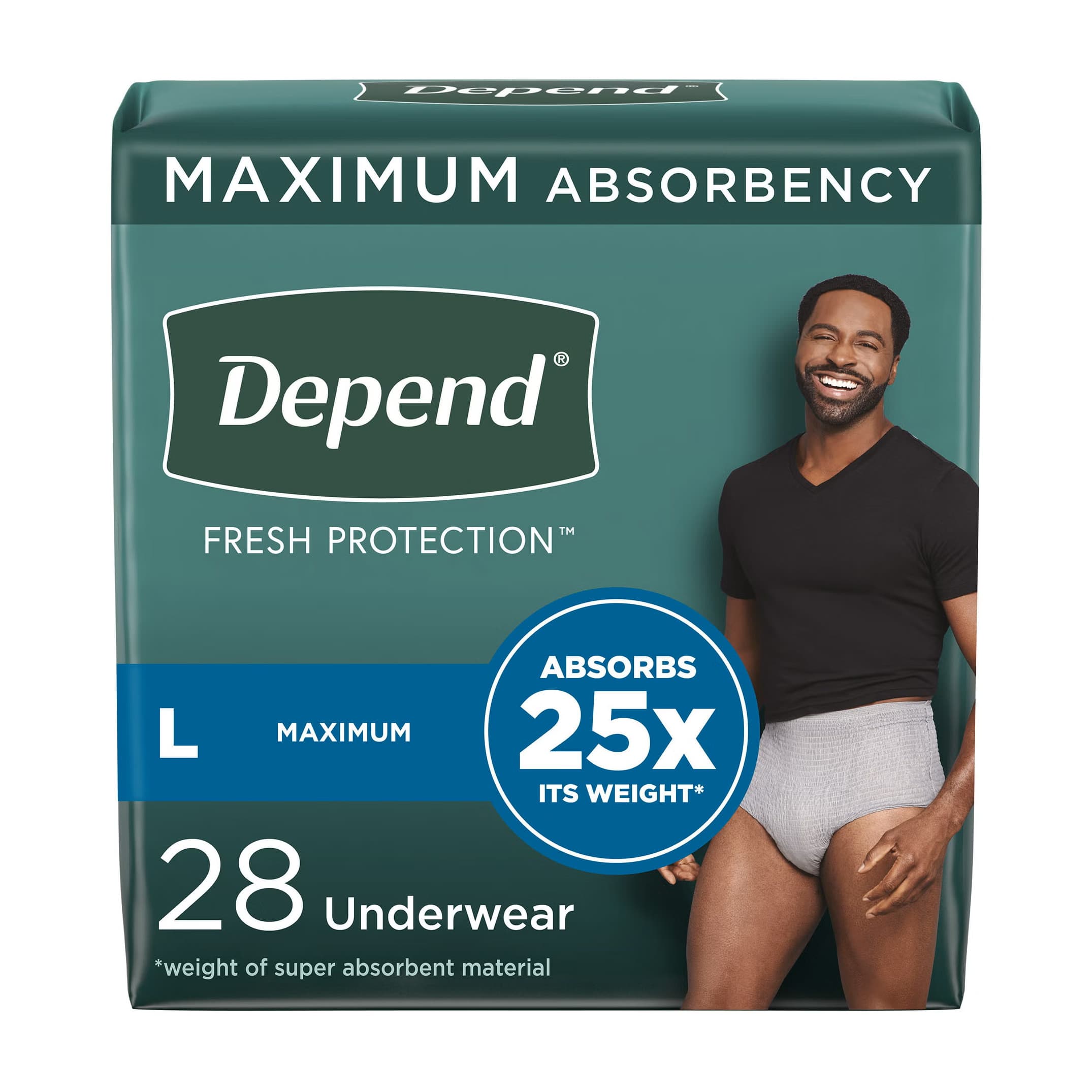 Depend Fresh Protection Underwear for Men