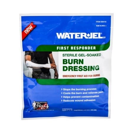 Water-Jel First Responder Burn Dressing Pad Rectangle 4 x 16 Inch