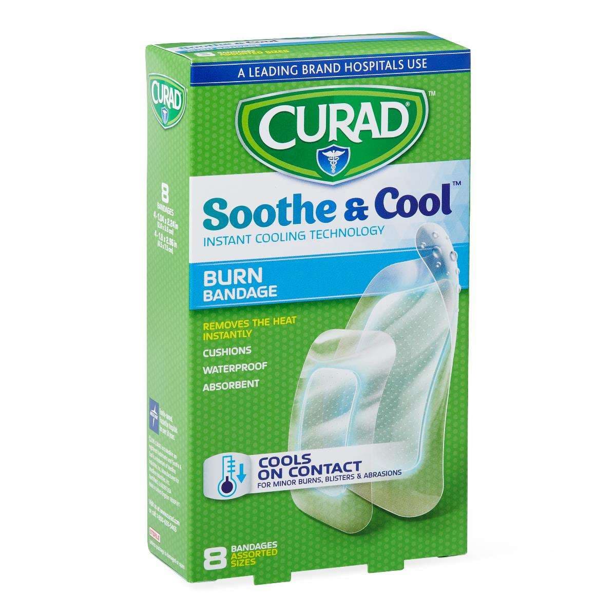 Curad Soothe And Cool Clear Waterproof Hydrogel Bandage - Image 1