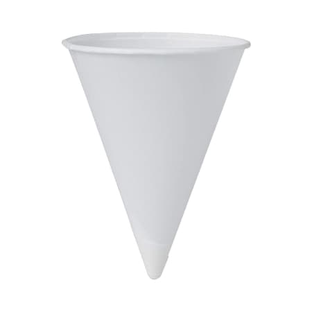Bare Eco-Forward Drinking Cup White Without Graduations Without Handle Cold, 4.25 oz. - Case of 5000 - Image 1