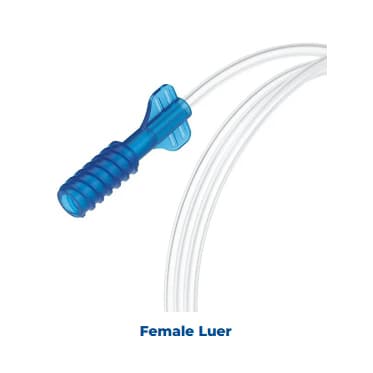 Flexicare Nasal Cannula CO2-O2 Dual Female Luer Clear 7' Tubing - Box of 25 - Image 1