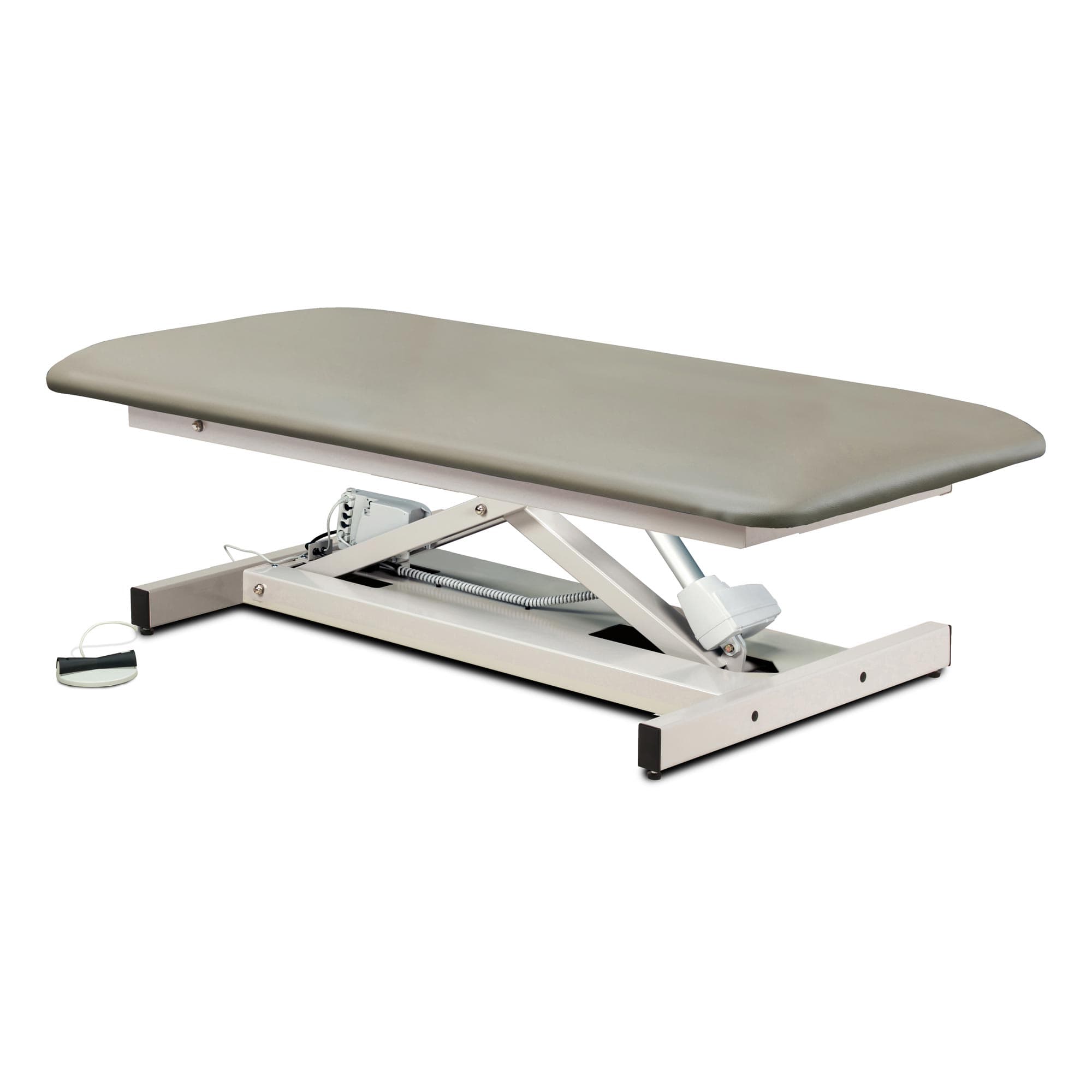 Clinton open base, extra wide, bariatric, straight top power table
