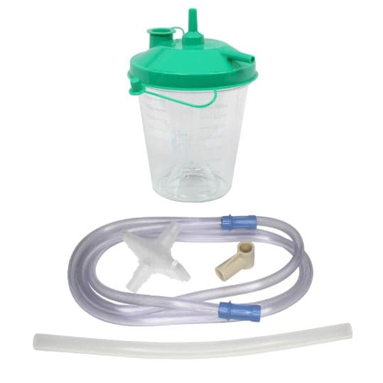 Sunset Healthcare Suction Canister Kit with Sealing Lid, 800 ml - Each