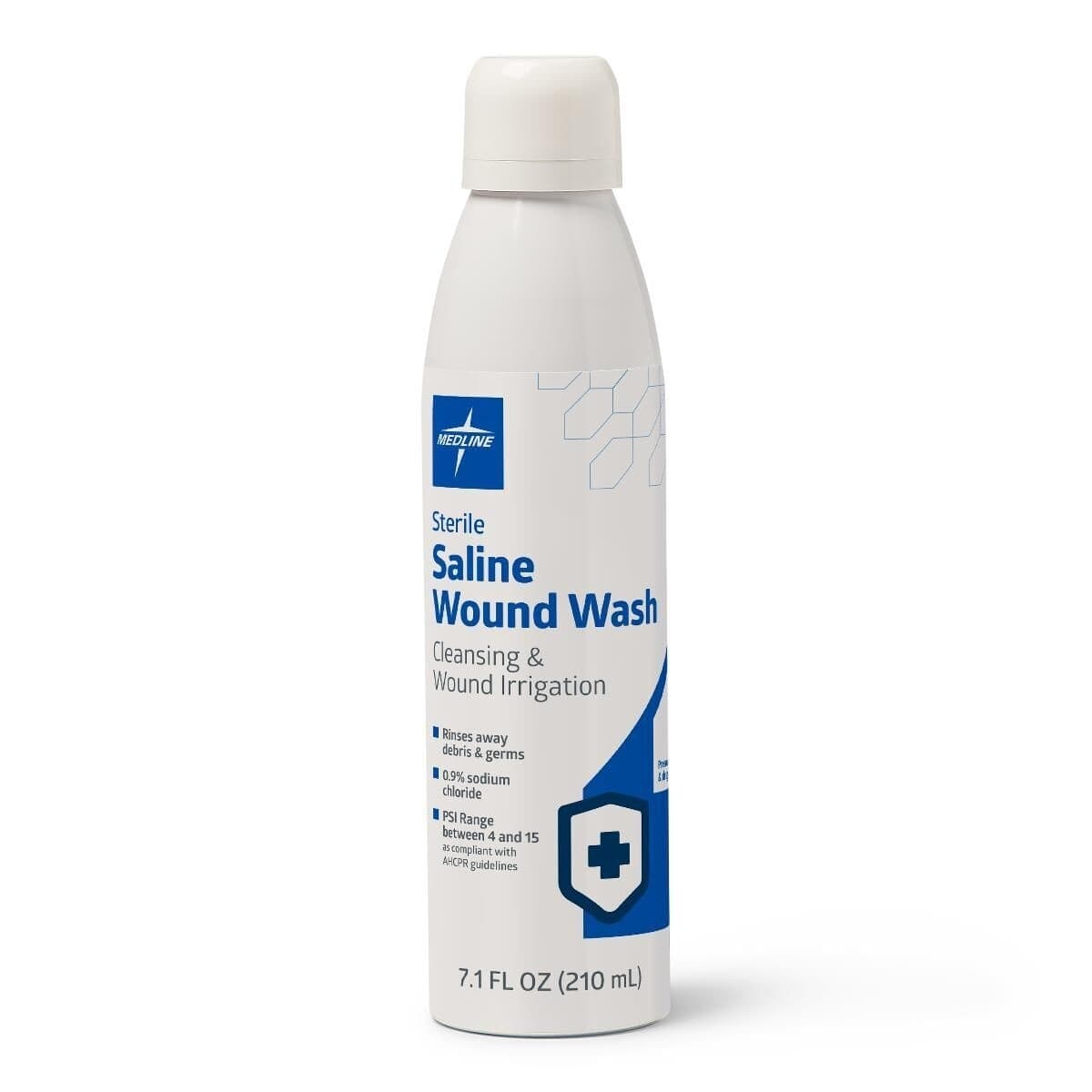 Medline Saline Wound Wash Spray, 7.1 oz - Case of 12 - Image 1