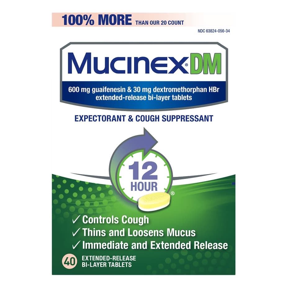 Mucinex DM Extended-Release Bi-Layer Tablets - Case of 40 - Image 1