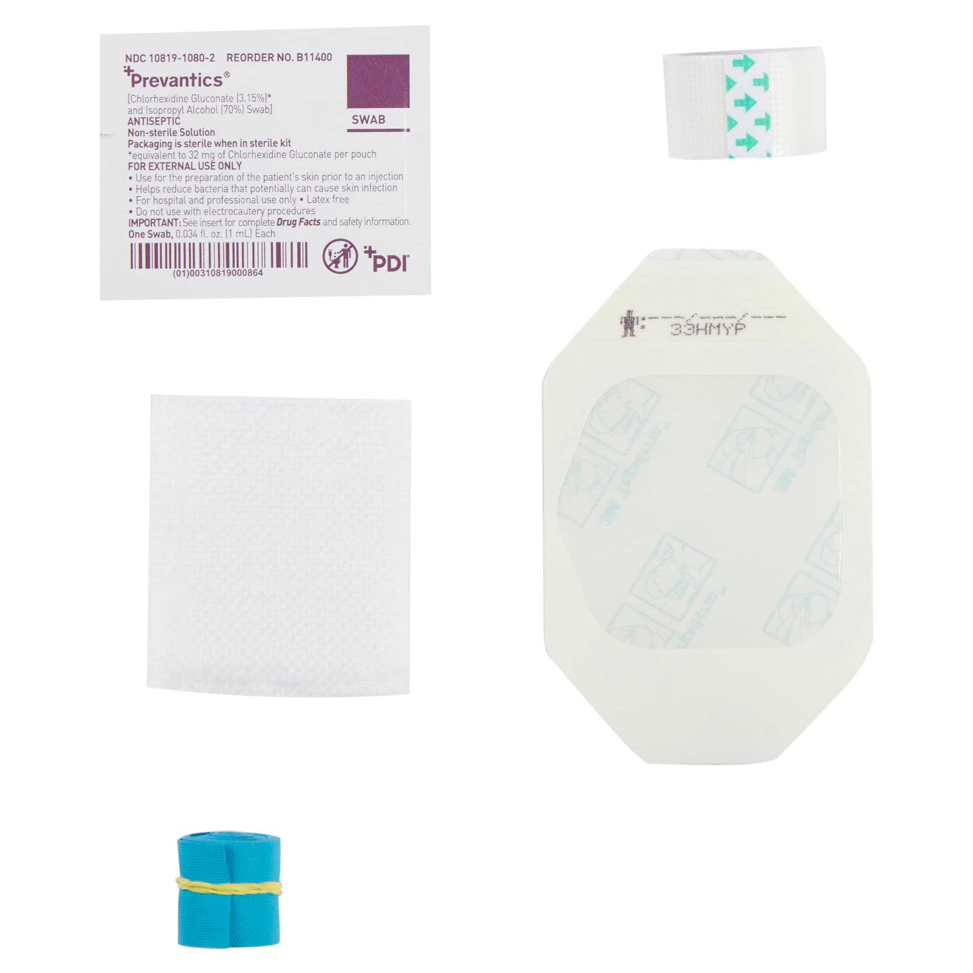 Mckesson IV Start Kit, With Prevantic Antiseptic Swab Pad