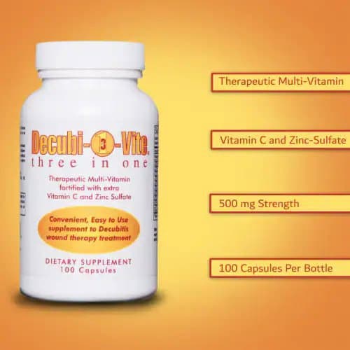 Decubivite Three In One Multivitamin Supplement Capsules, 500 mg - Image 3