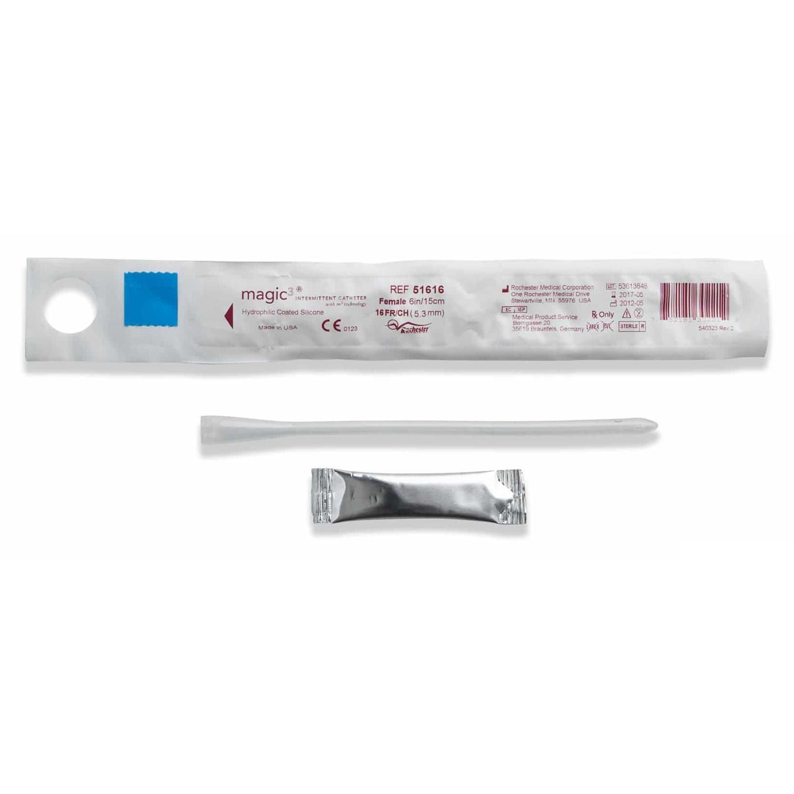 MAGIC3 Hydrophilic Intermittent Catheter for Female, Straight Tip - Image 1