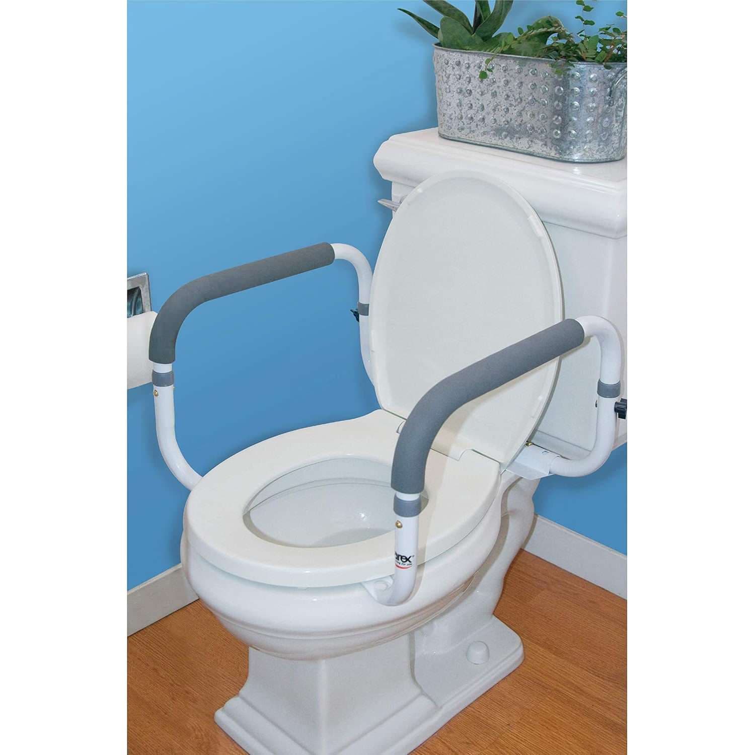 Carex Toilet Support Rail with Mounting Screws and Gasket - Image 3