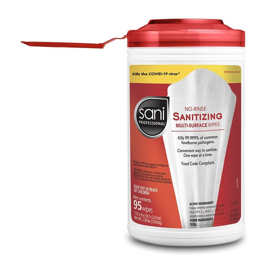 Sani Professional No-Rinse Sanitizing Multi-Surface Wipes - Image 2