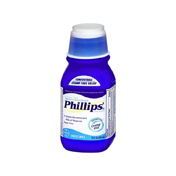 Phillips' Milk of Magnesia Laxative Bottle, Original Flavor, 12 oz. - Image 1