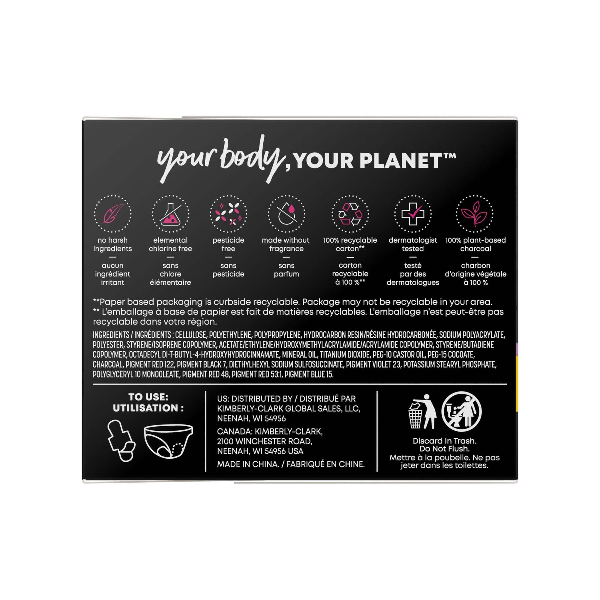 U by Kotex Balance Ultra Thin Pads with Wings, Regular Absorbency - Image 3