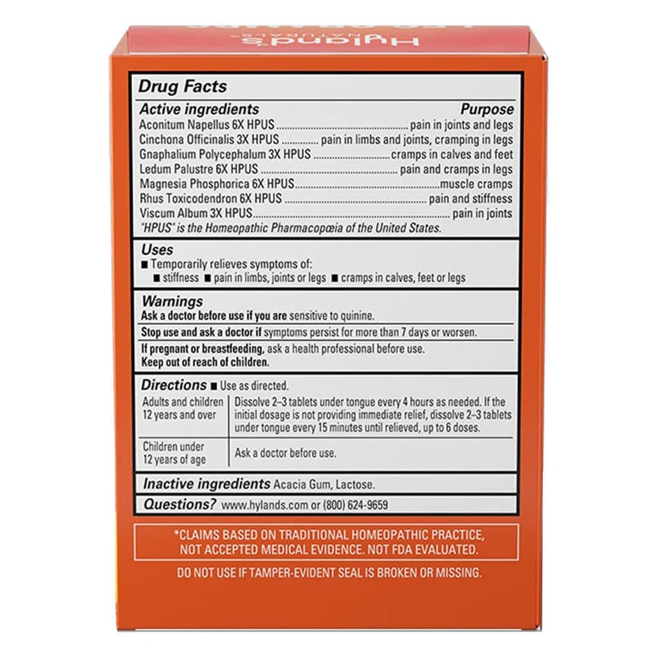 Hyland's Leg Cramps Tablets - Image 2