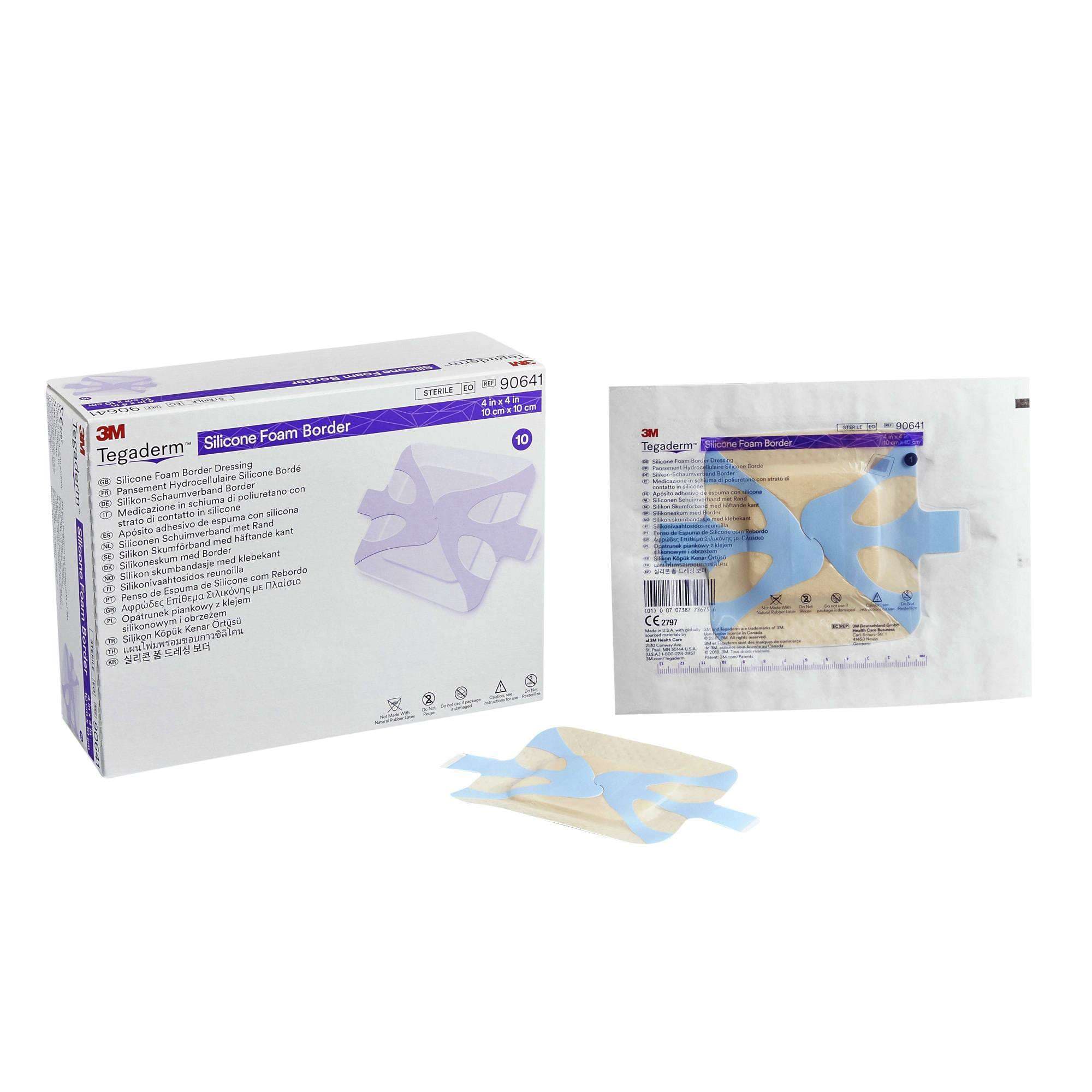 3M Tegaderm Silicone Foam Dressing with Adhesive Border - Image 1