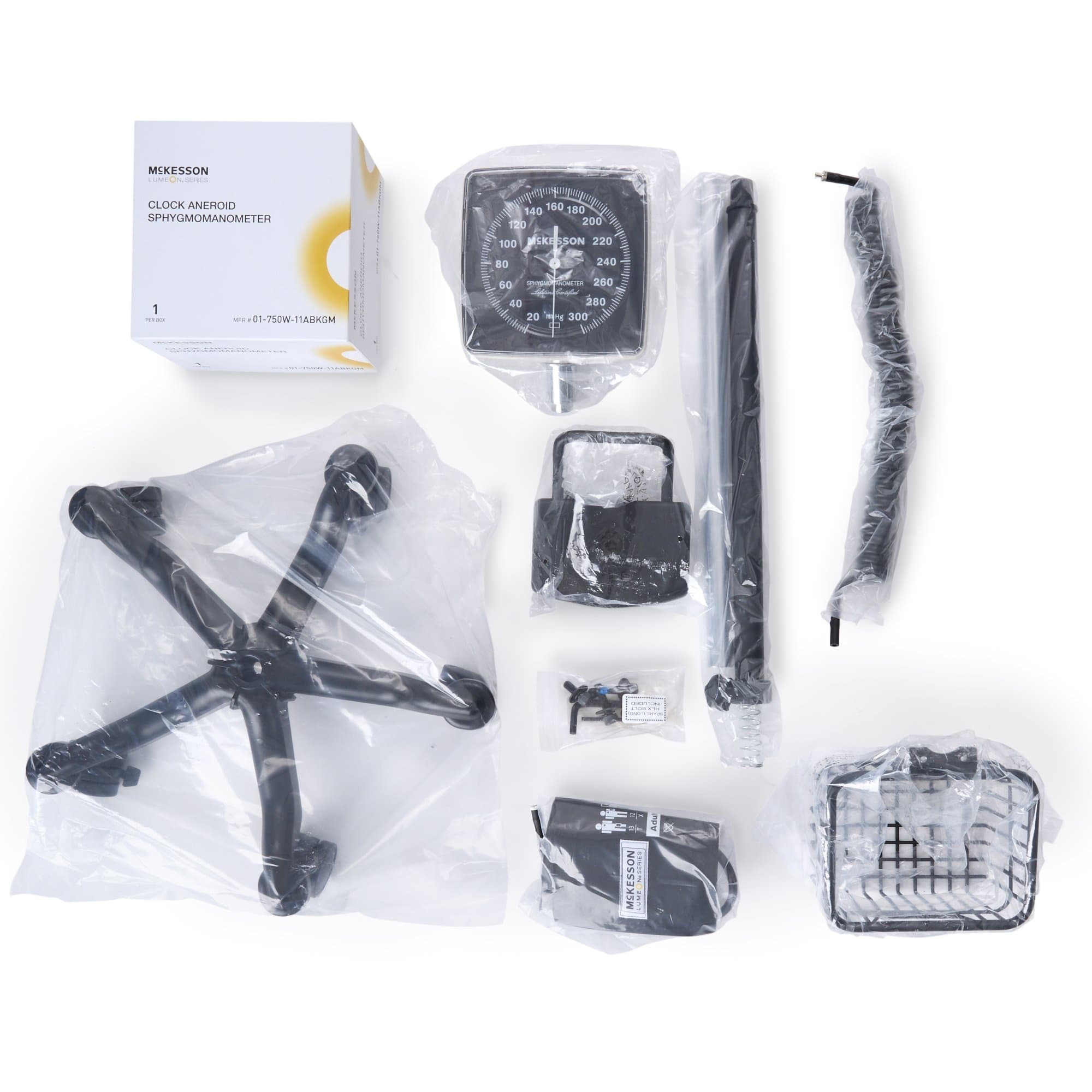 McKesson LUMEON Aneroid Sphygmomanometer Unit Latex Free Bladder Black Nylon Cuff - Image 2