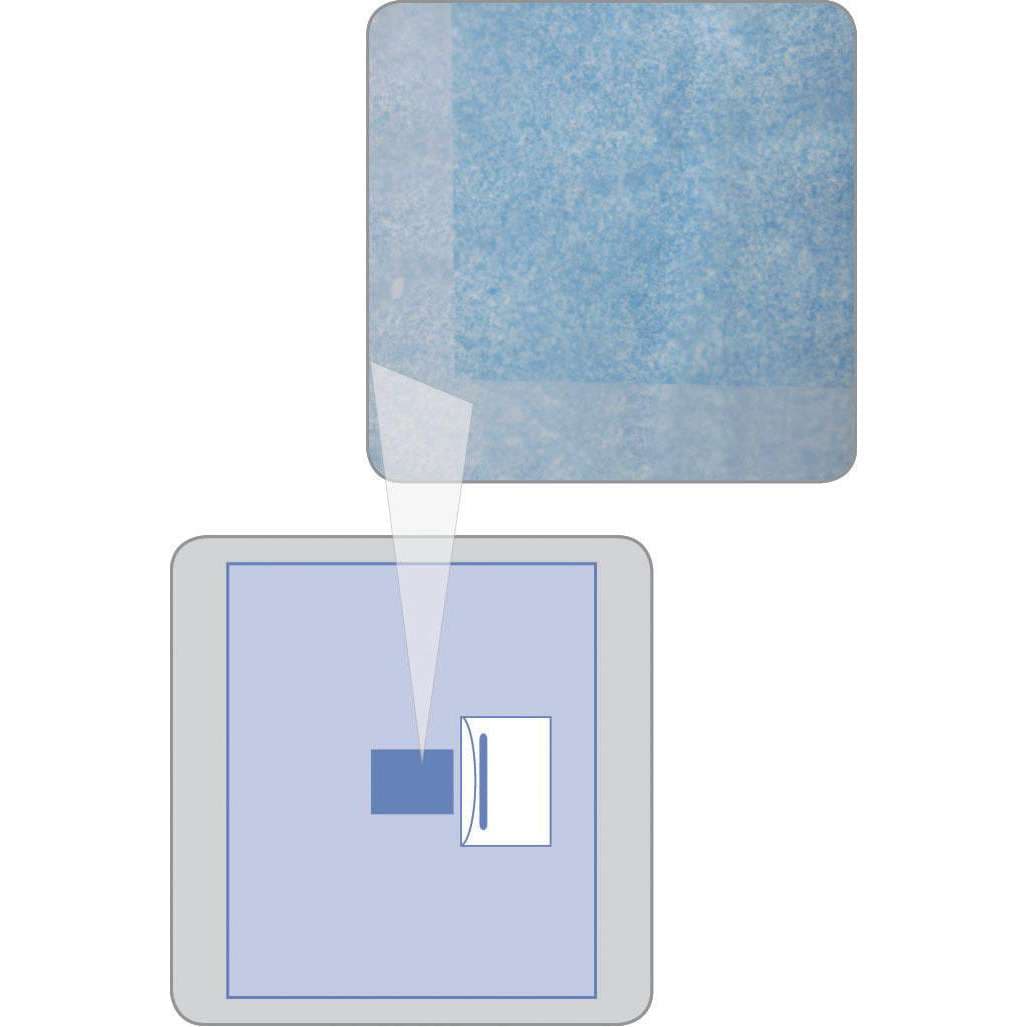 Medline Invisishield Ophthalmic Incise Drapes with Fluid Pouch - Case of 40 - Image 2