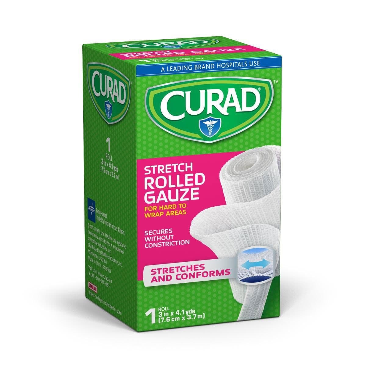 Curad Rolled Gauze Bandage, 3" x 4-1/10 yards - Image 2