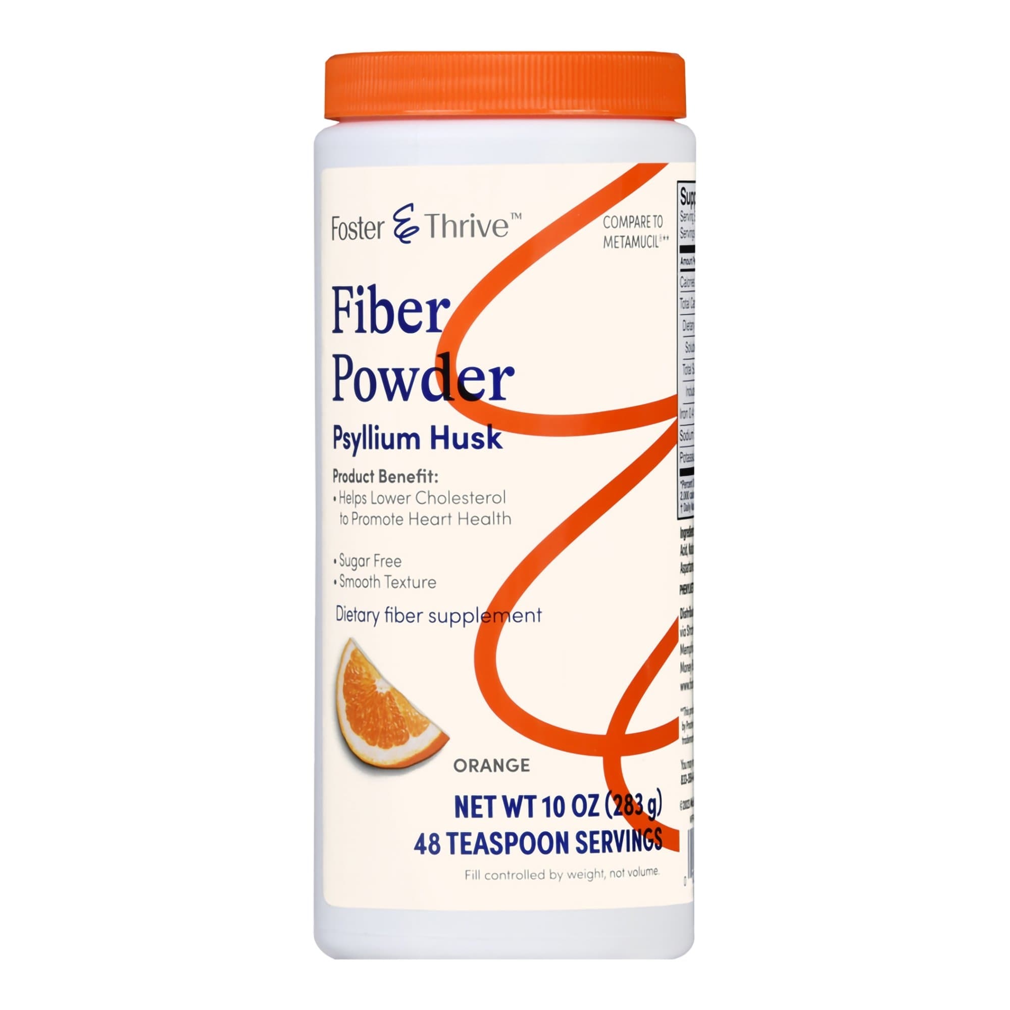 Foster & Thrive Psyllium Husk Fiber Supplement Powder - Image 1