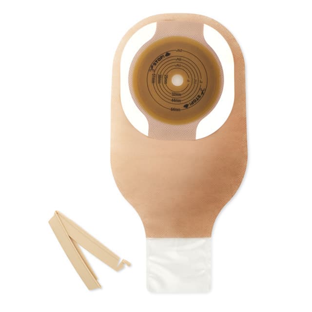 Premier 1-Piece Drainable Ostomy Kit with Flat Flextend Barrier - Box of 5