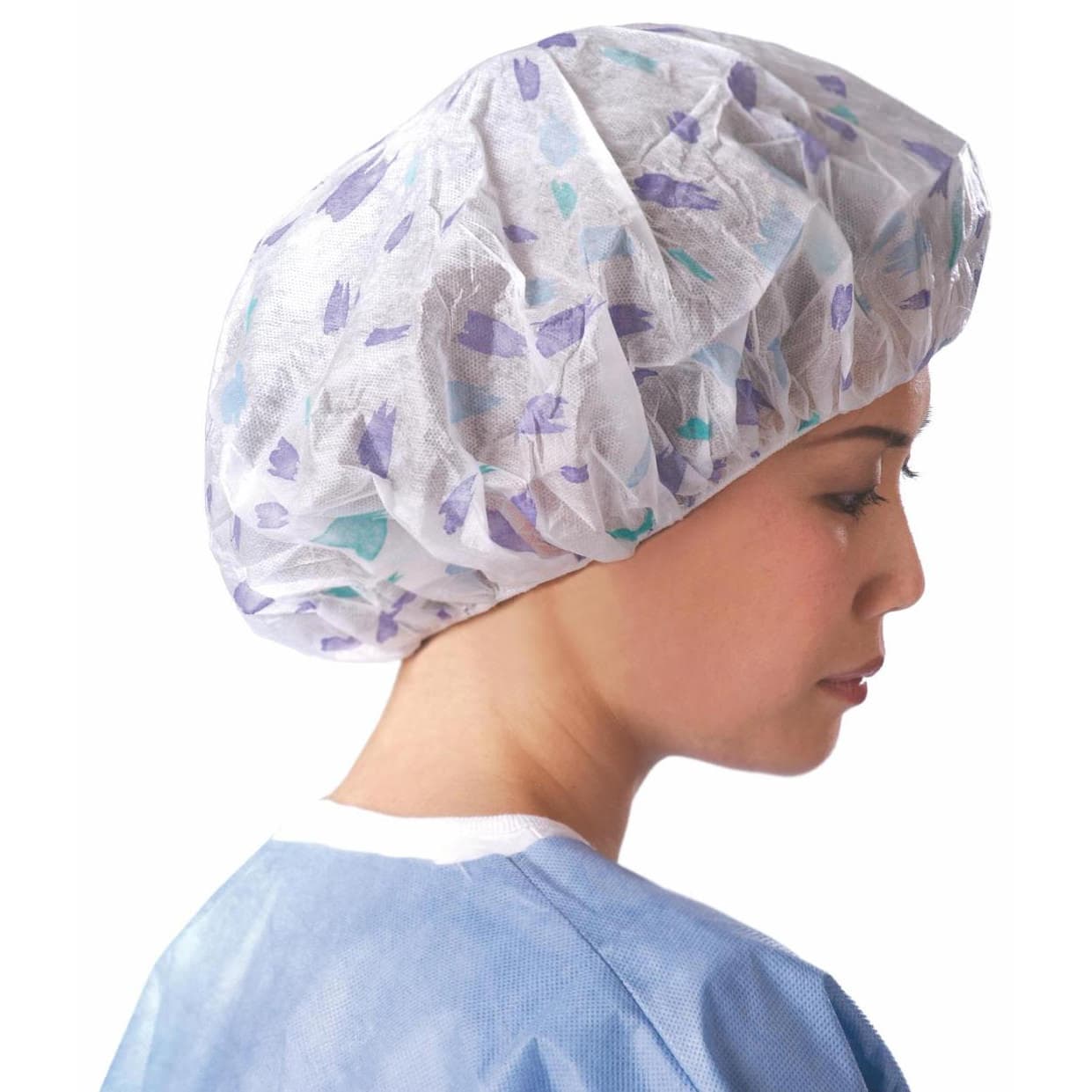 Medline Pro Series Bouffant Caps, Large, 24 Inch