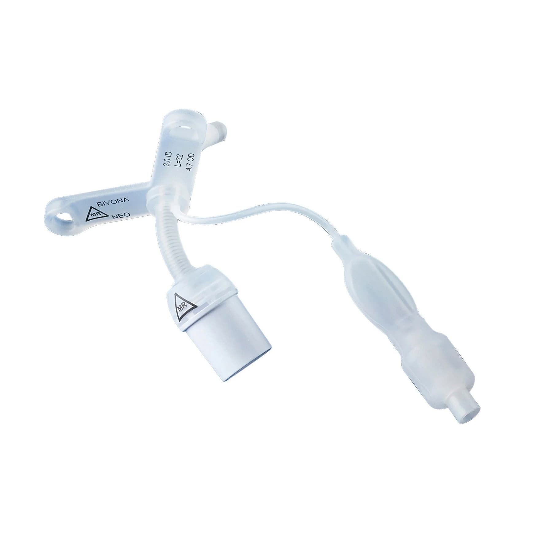 Bivona FlexTend TTS Neonatal Straight Neck Flange Tracheostomy Tube - Image 1
