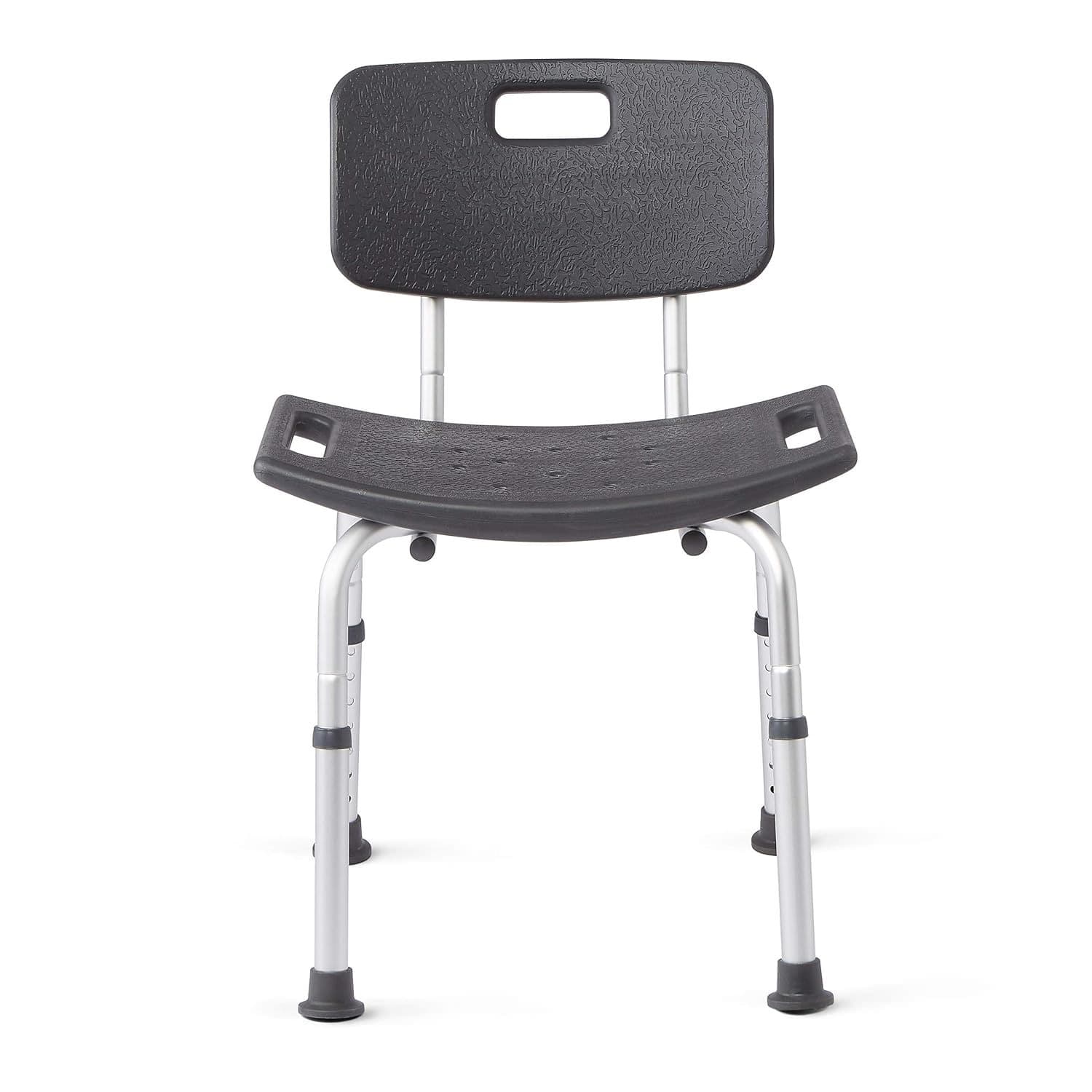Medline Knockdown Shower Chairs With Backs, Microban Treated