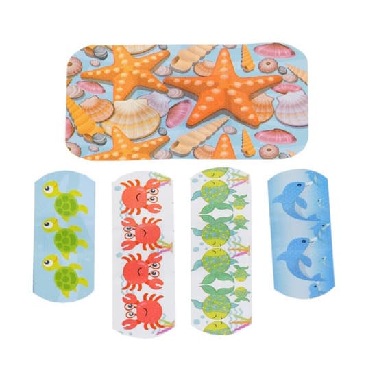 Ouchies Sea Friendz First Aid Kit for Kids, 18 Piece - Image 3