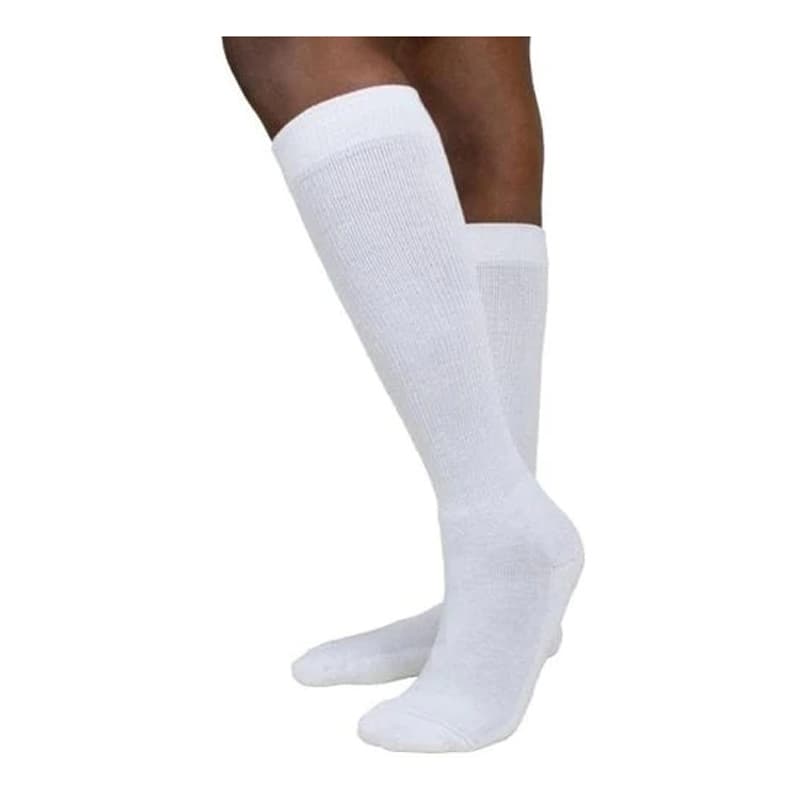 Sigvaris Diabetic Calf High Compression Socks White, 18-25mmHg - Image 2