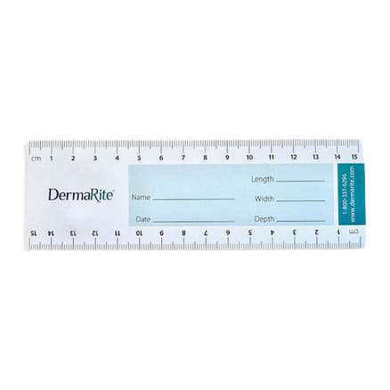 DermaRite Wound Paper Measuring Guide, 15cm - Package of 50 - Image 1