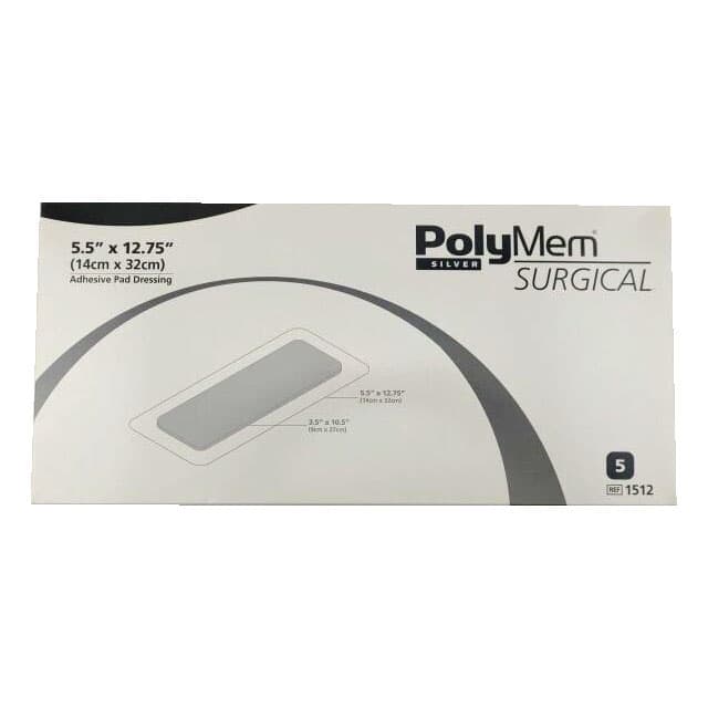 PolyMem Surgical Silver Adhesive Film Pad Dressing - Image 1