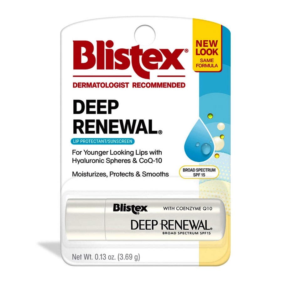 Blistex Deep Renewal Lip Balm with Sunscreen, 0.13