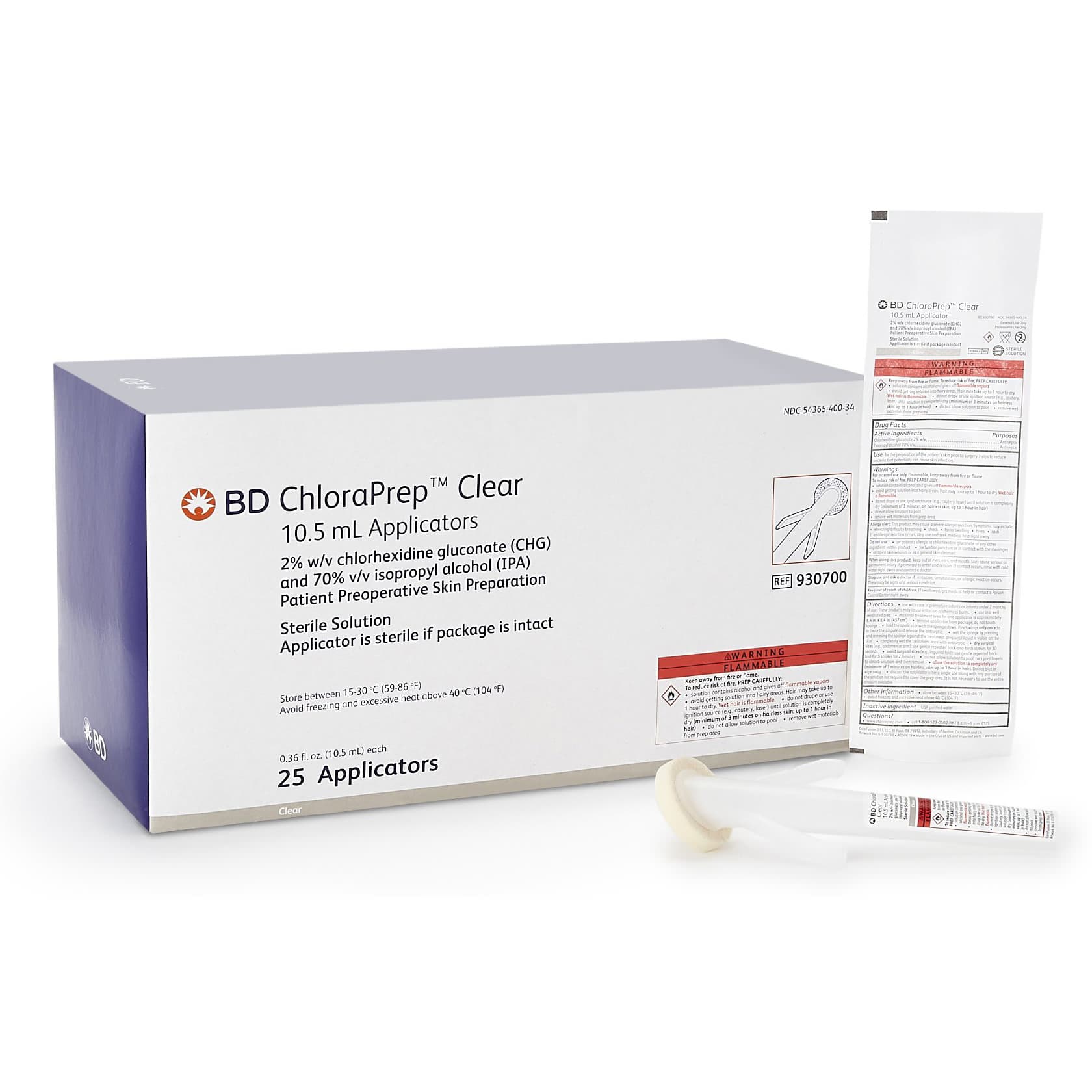 ChloraPrep Clear Skin Prep Solution Foam Applicator