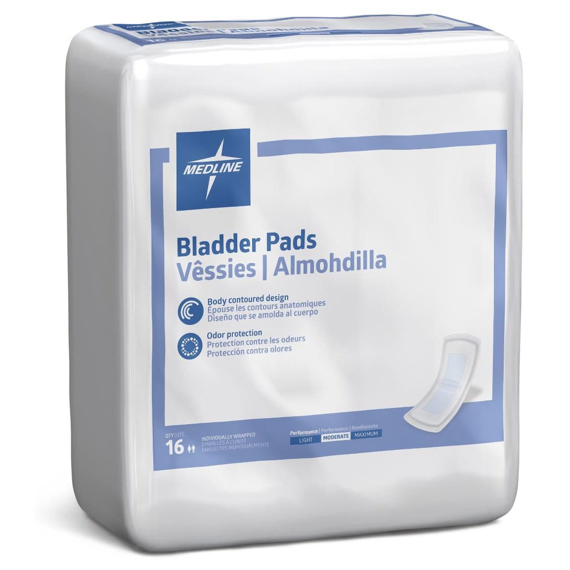 FitRight Bladder Control Pads, Moderate, 3 x 10.5 Inch