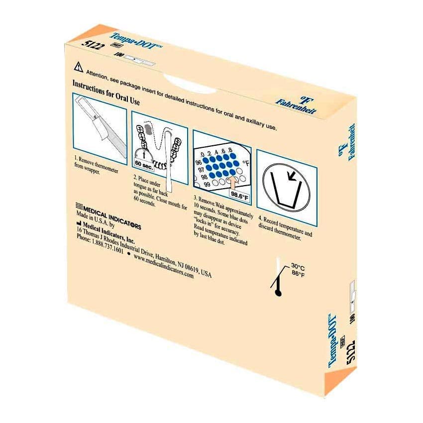 3M Tempa DOT Oral-Axillary Clinical Thermometer - Image 3