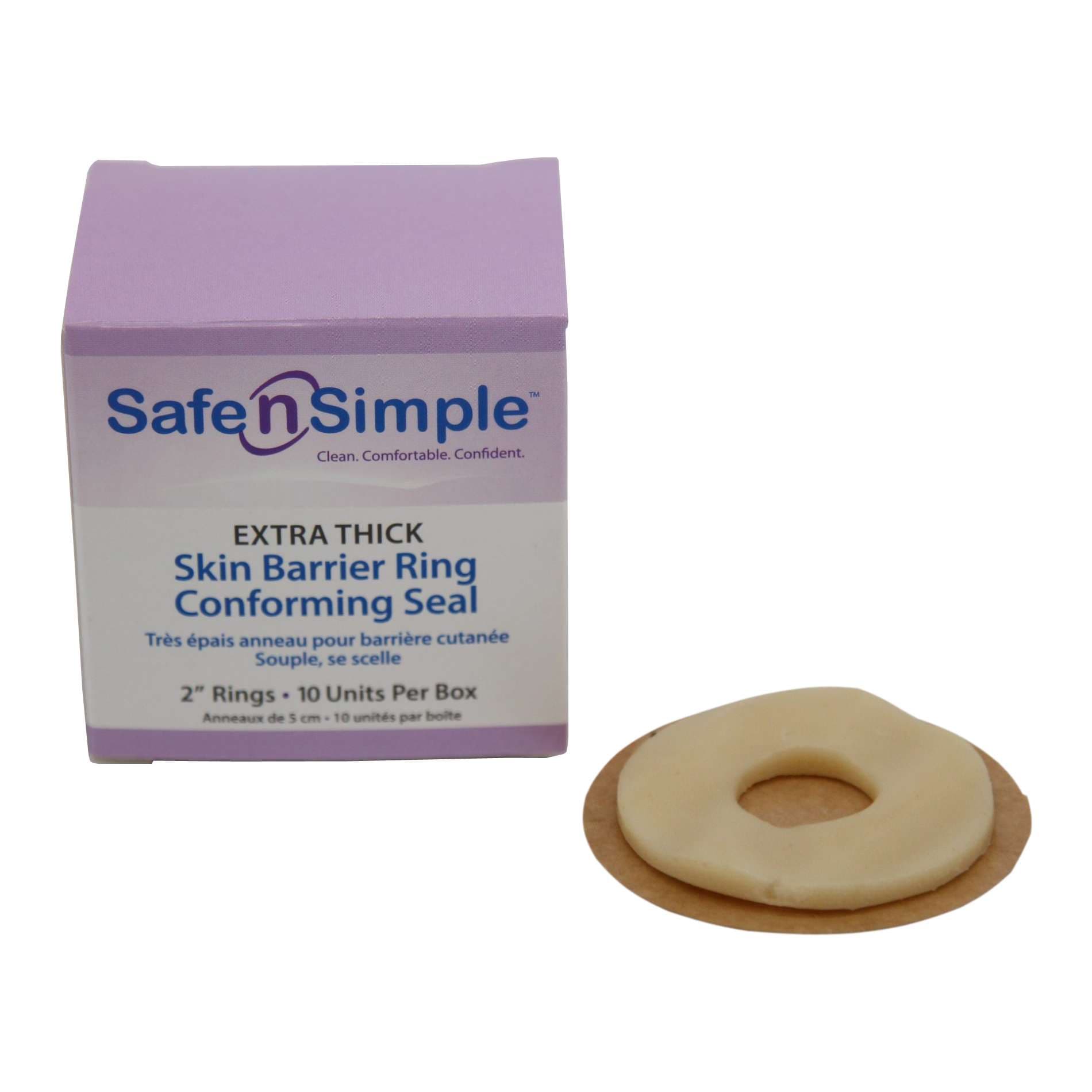 Safe n' Simple Conforming Skin Barrier Rings 2", Extra Thick - Box of 10