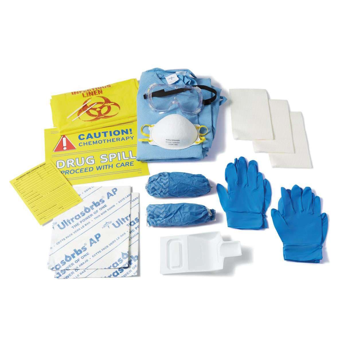 Medline Chemo Spill Clean Up Kit - Case of 12 - Image 1