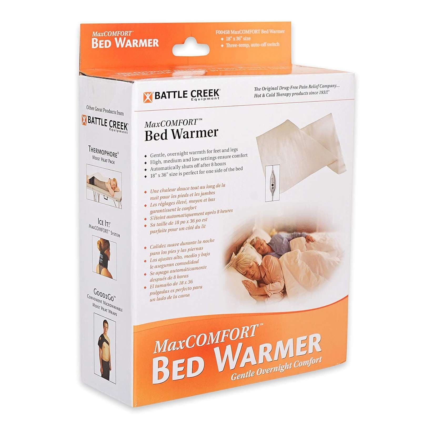 Battle Creek MaxCOMFORT Bed Warmer, Gentle Overnight Warmth