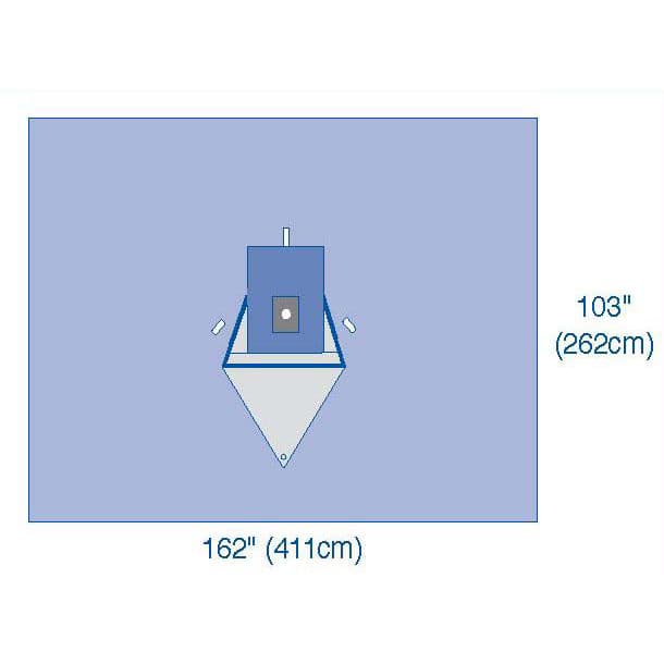 Medline UltraGard Beach Chair Shoulder Drapes - Case of 5 - Image 2