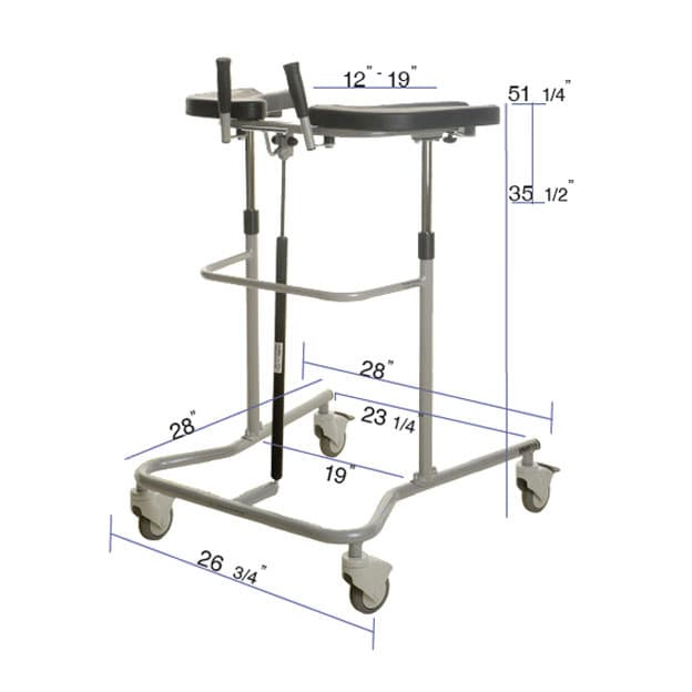 Eva Pneumatic Support Walker for Home - Image 2