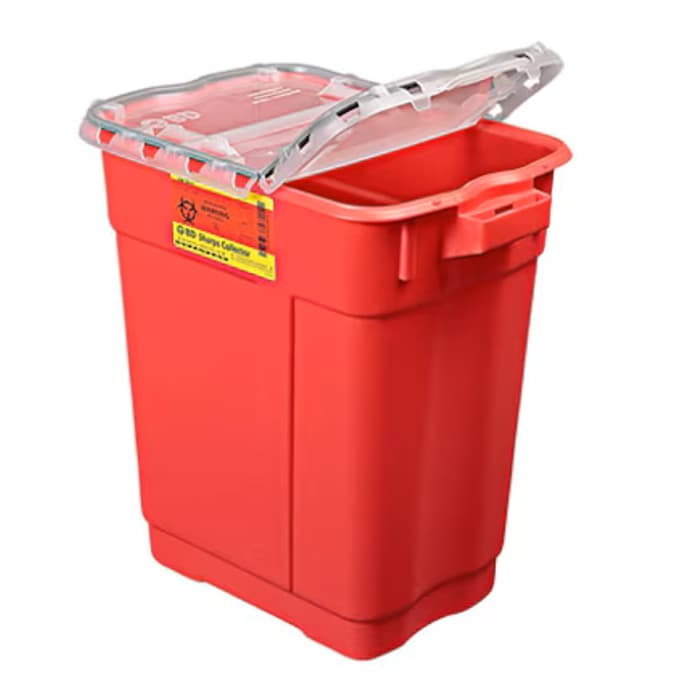 BD Large and Extra Large Sharps Container, Hinge Top - Image 2