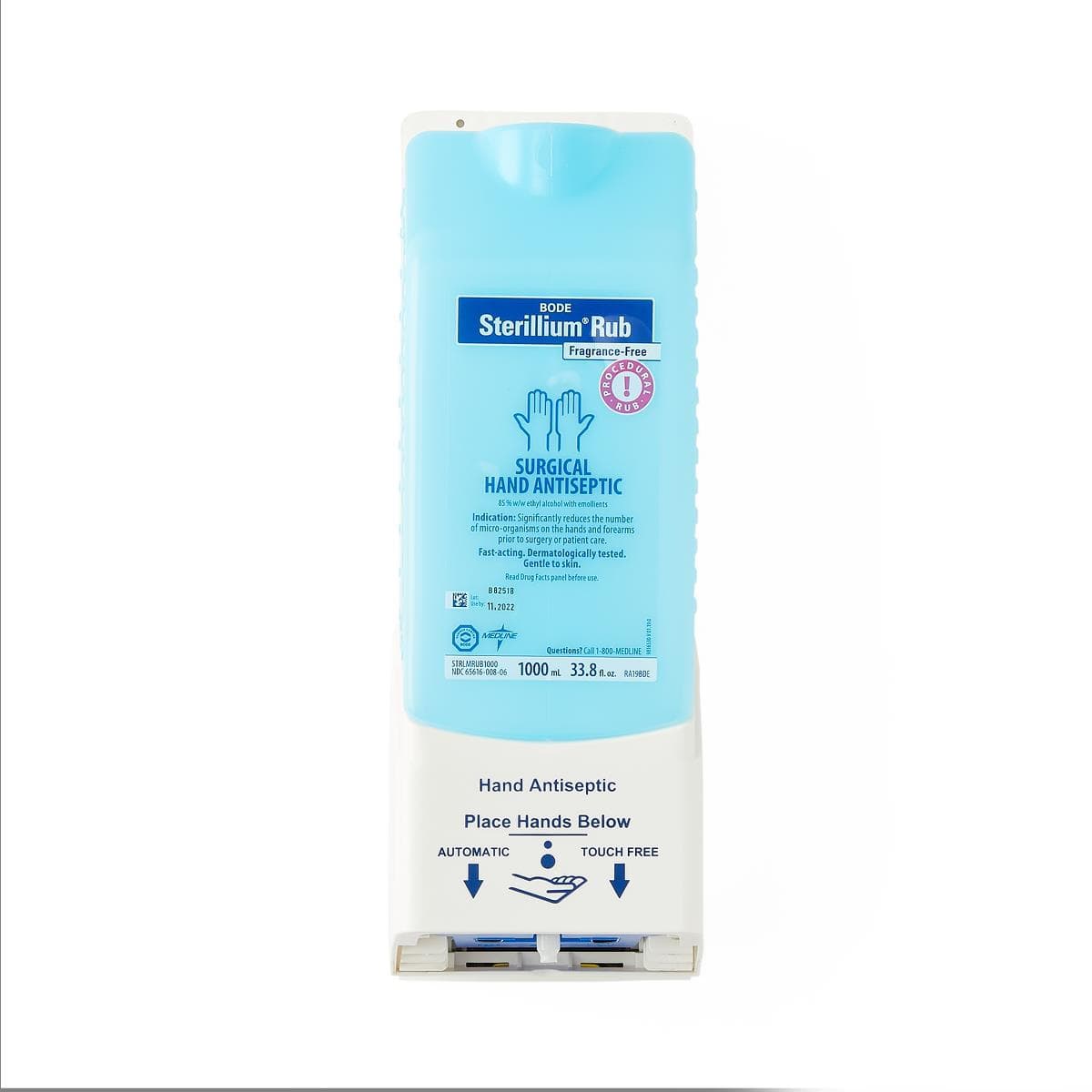 Medline Sterillium Comfort Gel Hand Sanitizer Automatic Dispenser for 1,000 ml Bottle, White - Image 2