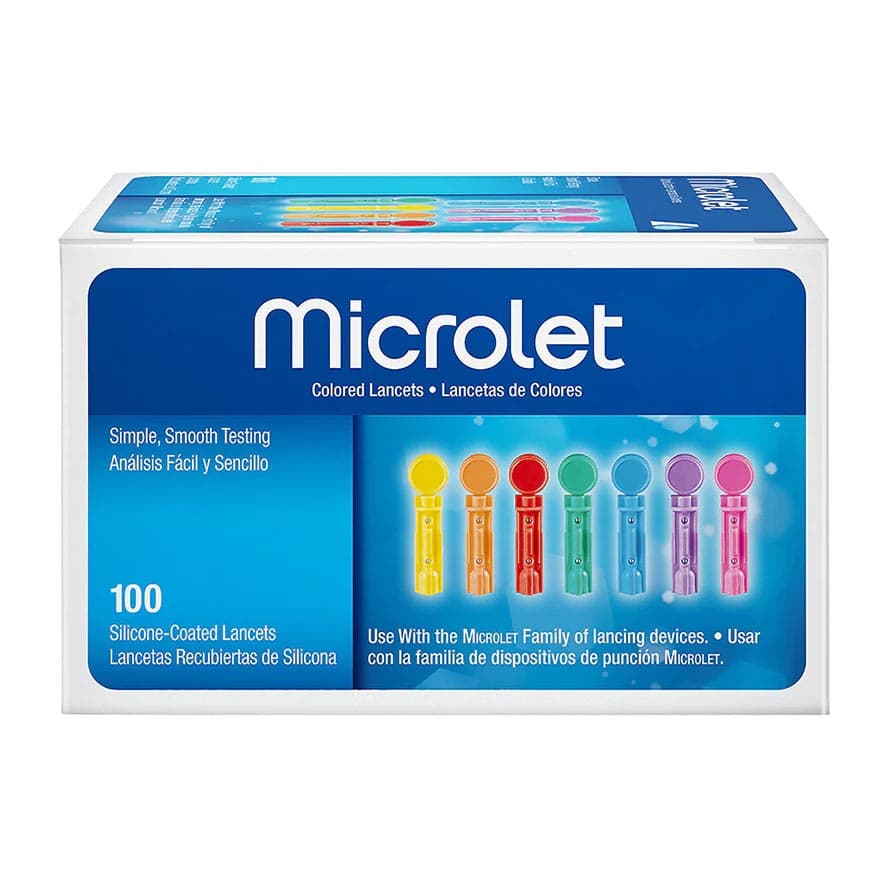 Bayer Microlet Multicolor Lancet - Box of 100