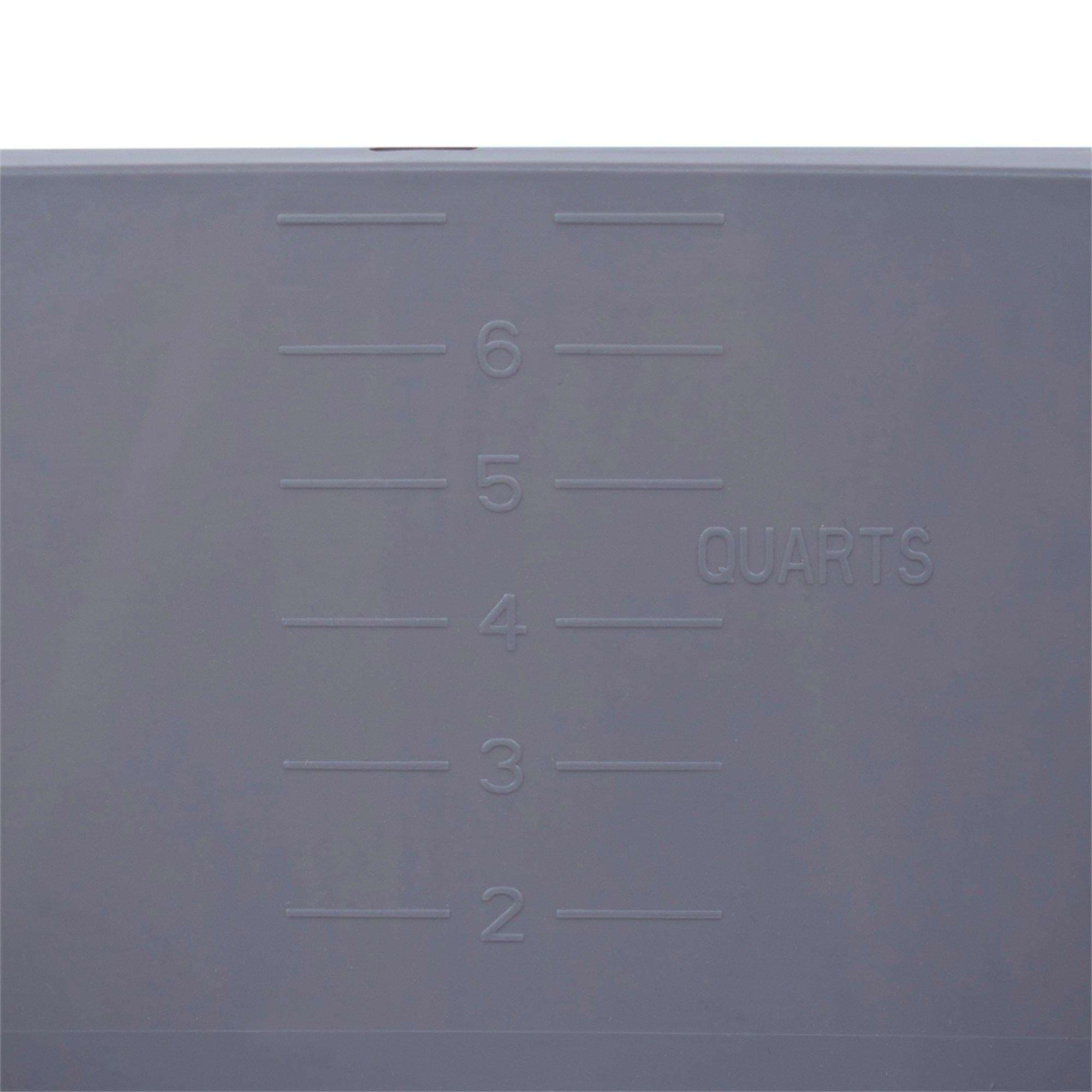 McKesson Wash Basin Graphite 5 D x 10 W x 13 L Inch Rectangle, NonSterile - Image 4