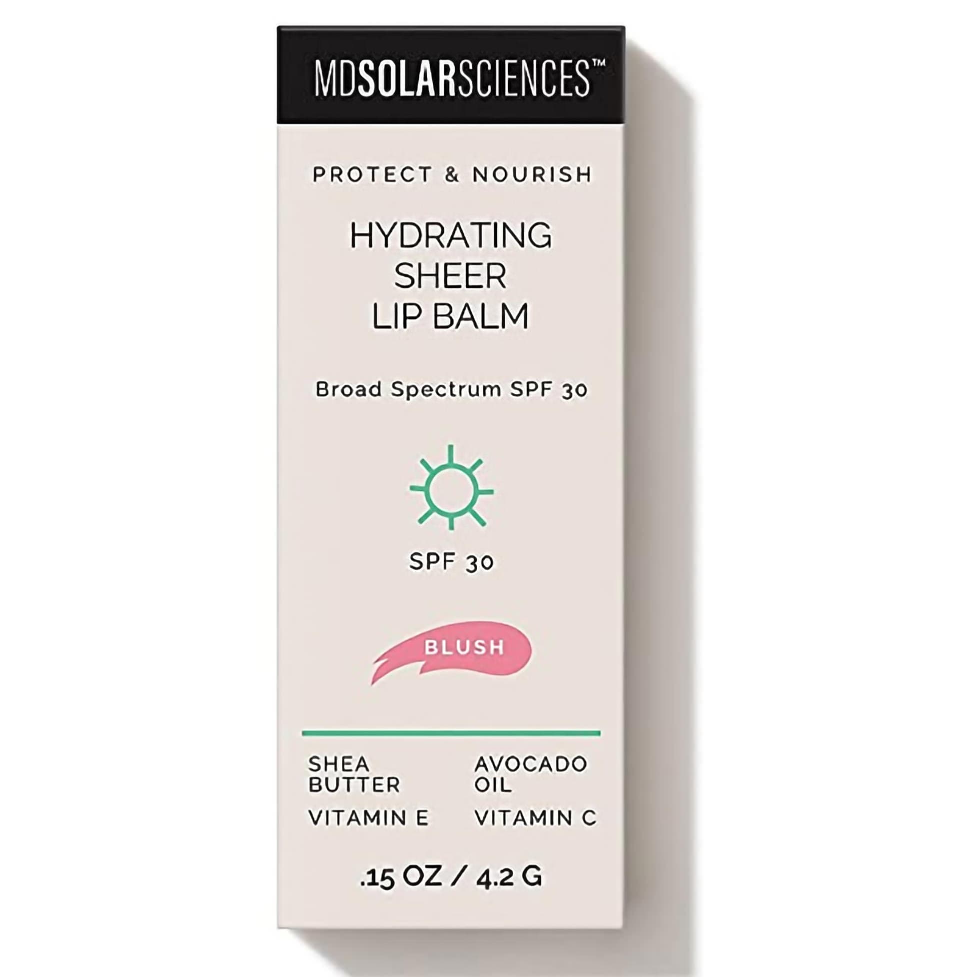 Hydrating Sheer Tinted Lip Balm with Sunscreen SPF 30, 0.15 oz - Image 2